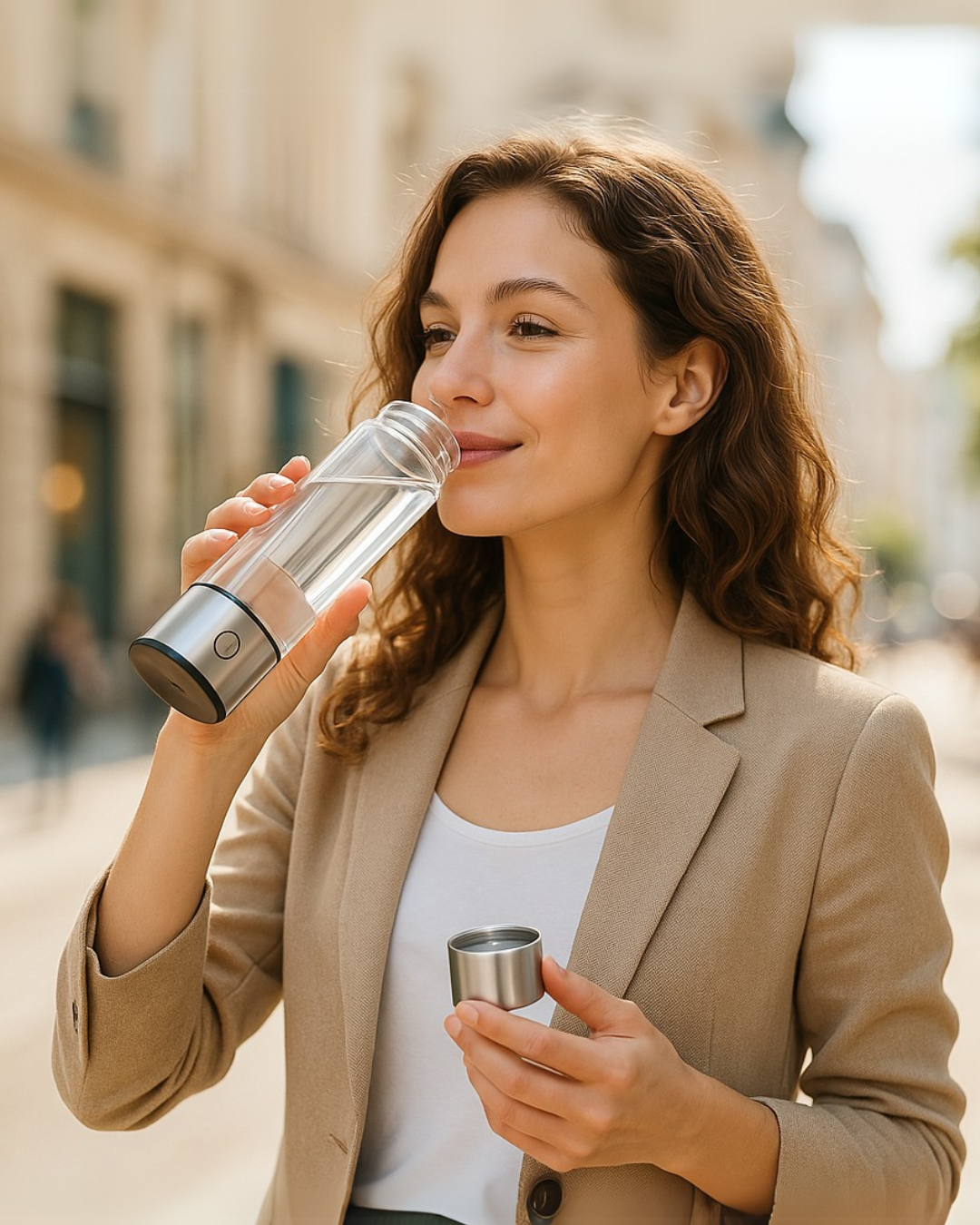 Bouteille d'eau hydrogénée ultra-hydratante Héva™